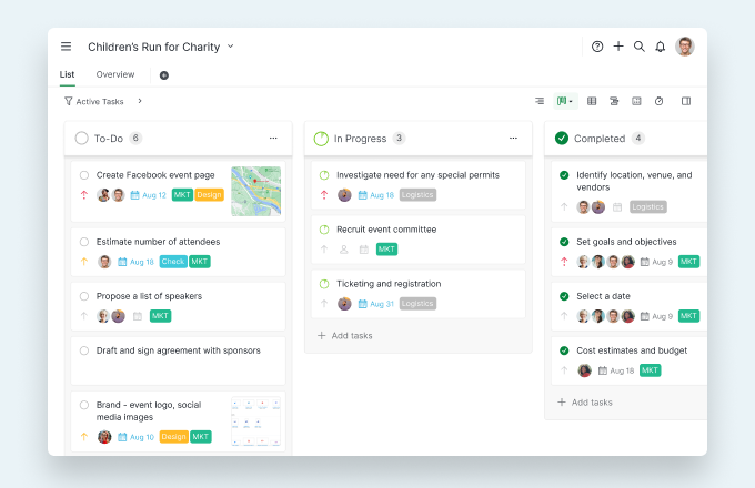project management software with Kanban board