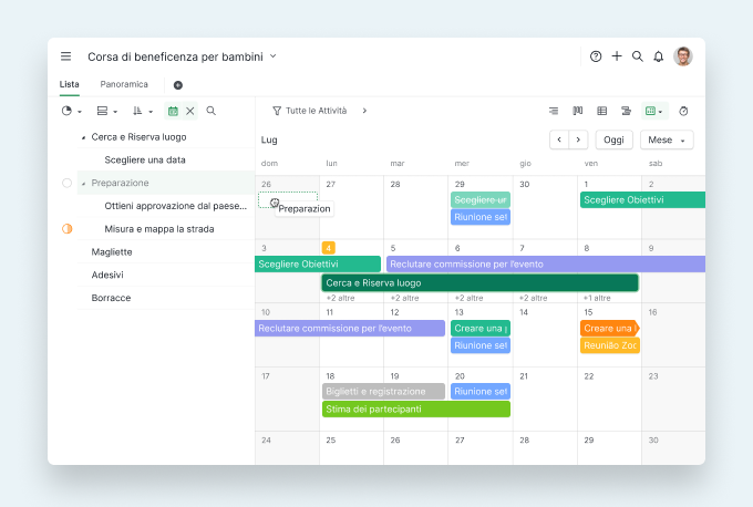 Quire calendar view