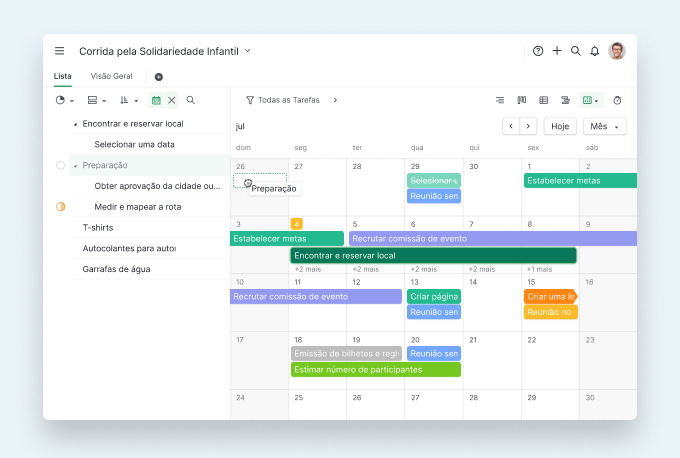 Quire calendar view