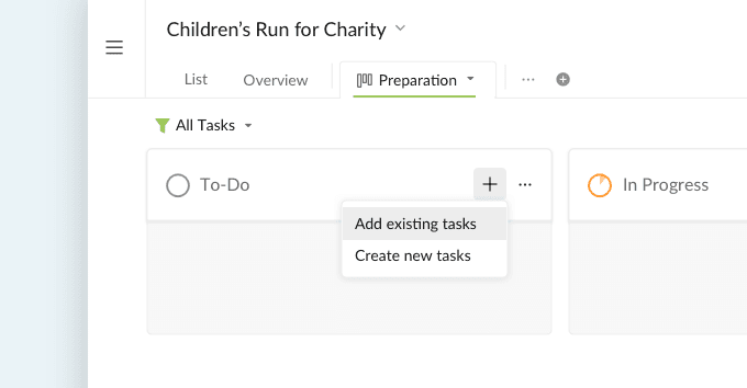 Add a task add tasks to Kanban board